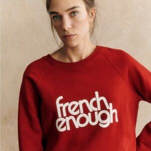 NWOT Sézane French Enough sweatshirt